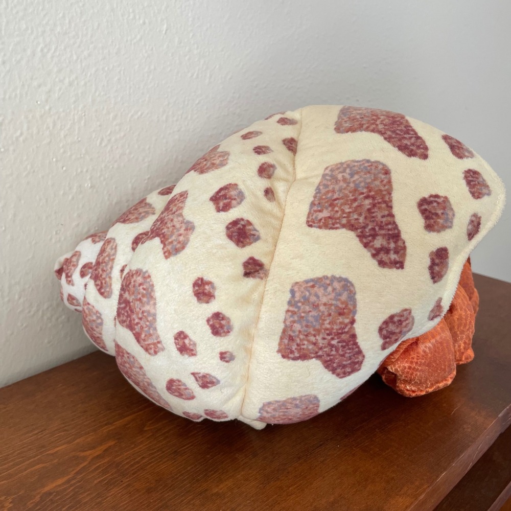 Folkmanis Puppets 12" Hermit Crab Hand Puppet Spotted Pattern Shell Orange Crab - Picture 7 of 15